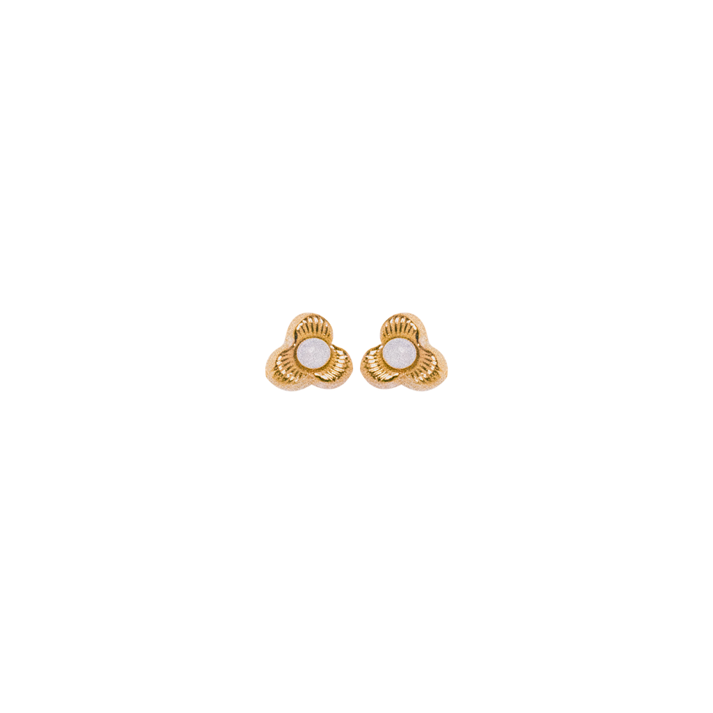 Muse / Arete de plata bañado en oro