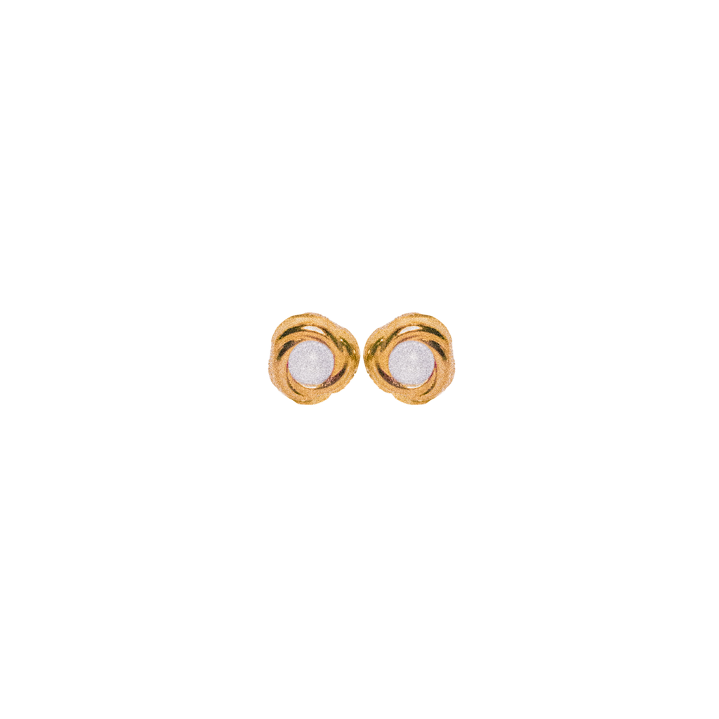 Muse / Arete de plata bañado en oro
