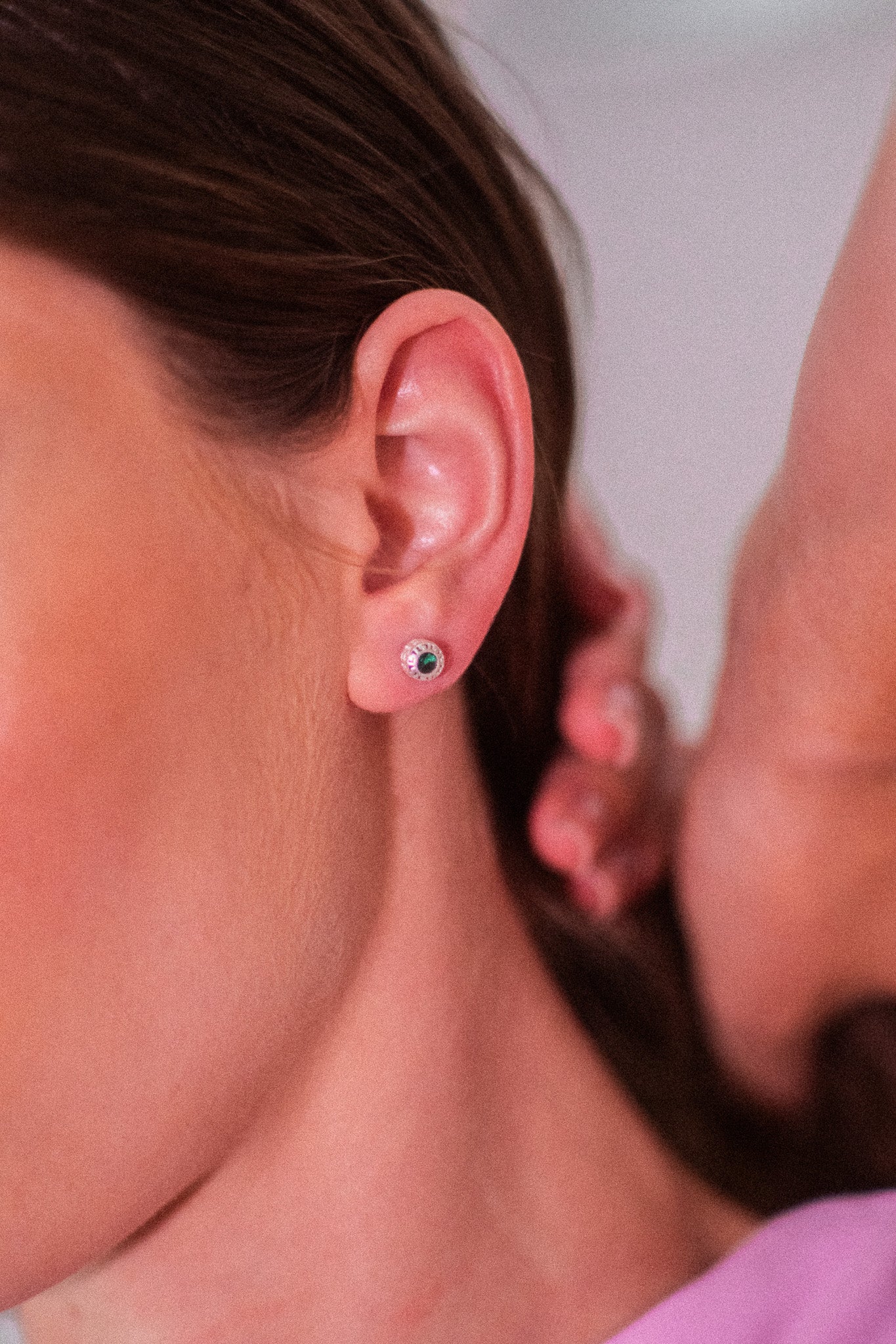 Cosmos / Arete de plata con Zircón